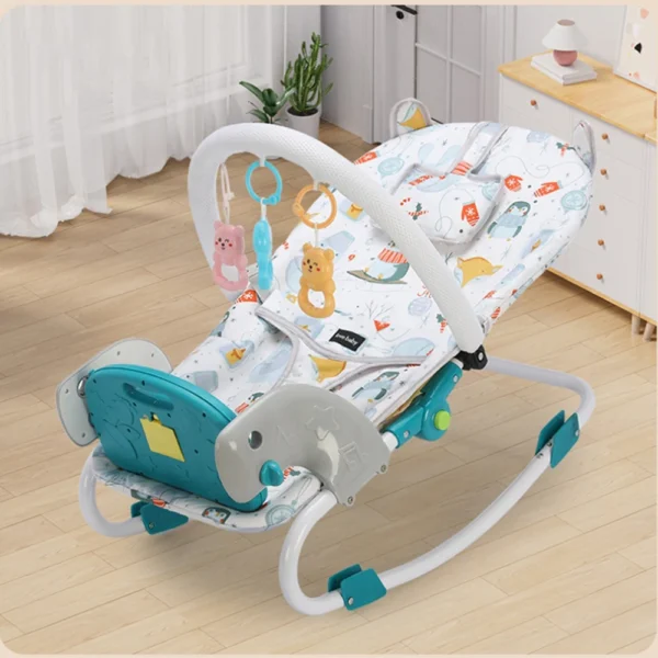 Buy 2-in-1 Baby Bouncer Swing Chair with Music & Toys in UK, London