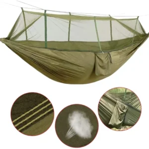 2-Person Camping Hammock with Mosquito Net – Portable