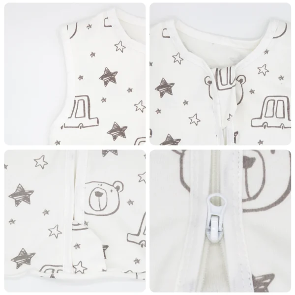 Housbay Summer Cotton Baby Sleepsack – Bear Print - Image 4