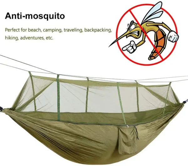 2-Person Camping Hammock with Mosquito Net – Portable - Image 5