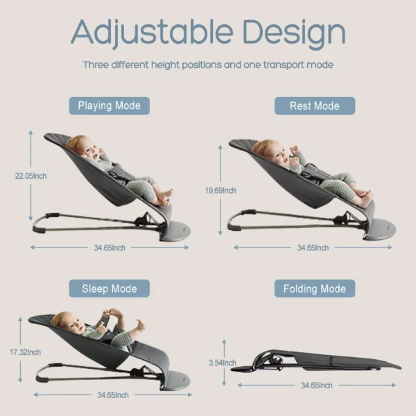 AnGku Foldable Baby Rocking & Swing Chair – 0-12 Months - Image 4