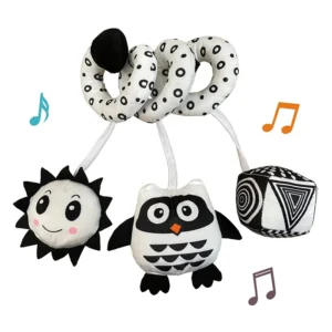 Buy Plush Spiral Baby Stroller & Crib Toy with Rattles in UK, London