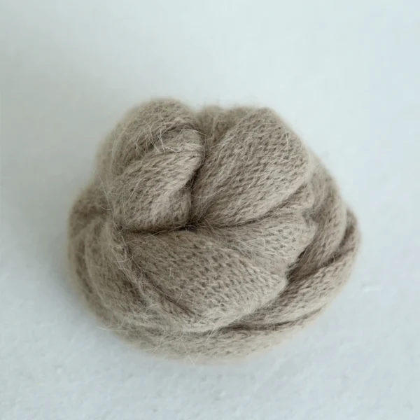 Soft Angora Knit Baby Wrap – Newborn Photography Prop - Image 3