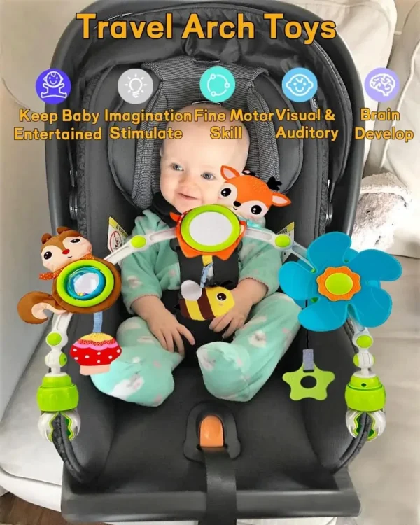 Adjustable Baby Stroller & Crib Musical Activity Mobile - Image 3