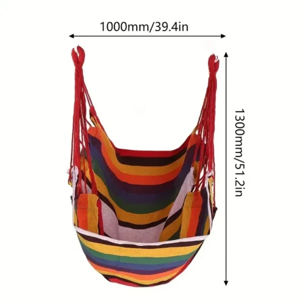200KG Heavy Duty Canvas Hammock Chair – Outdoor & Indoor - Image 7