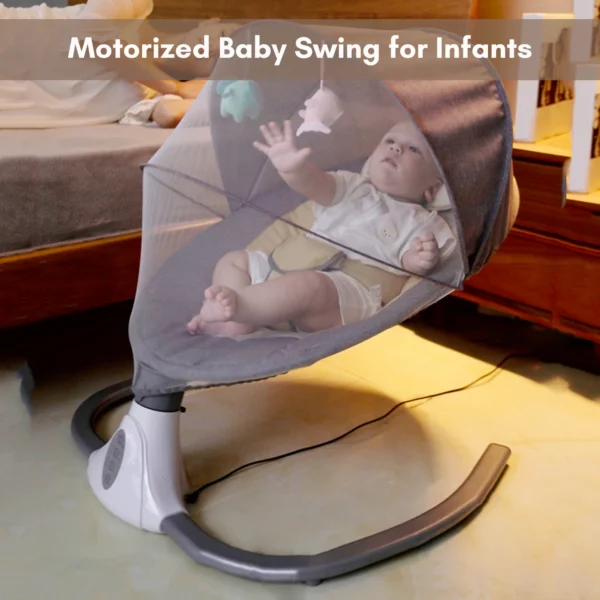 Aramox Motorized Baby Swing S-Y608 – 4 Speeds & Lullabies - Image 4