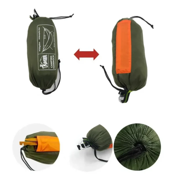 Portable Outdoor Anti-Rollover Mosquito Net Hammock - Image 6