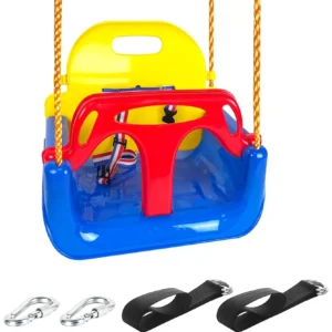 3-in-1 Baby & Toddler Swing Seat with Safety Harness