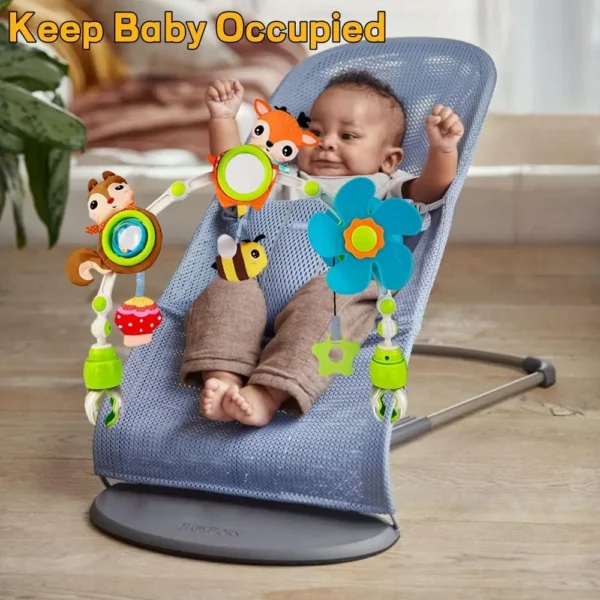 Adjustable Baby Stroller & Crib Musical Activity Mobile - Image 6