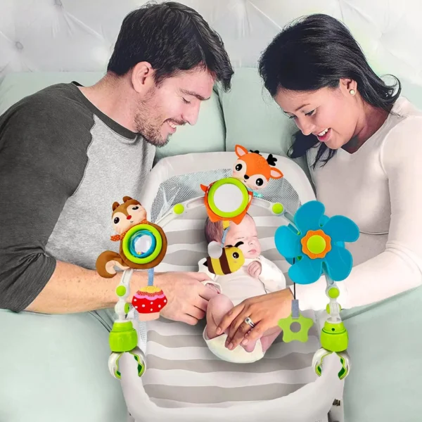 Adjustable Baby Stroller & Crib Musical Activity Mobile - Image 5