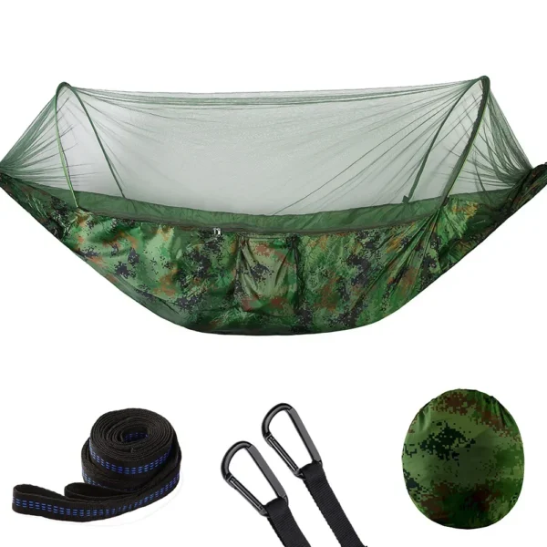 Camping Hammock with Mosquito Net & LED Light - Image 13