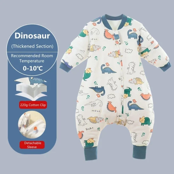 Aiboying Cartoon Kids Sleepsack – Detachable Sleeves - Image 10