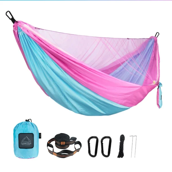 Portable Outdoor Camping Hammock with Mosquito Net – 2-Person - Image 11