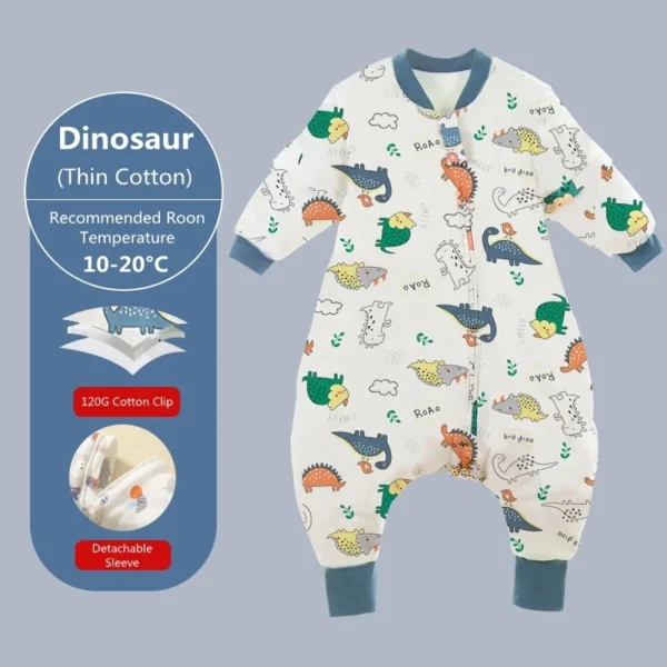 Aiboying Cartoon Kids Sleepsack – Detachable Sleeves - Image 11