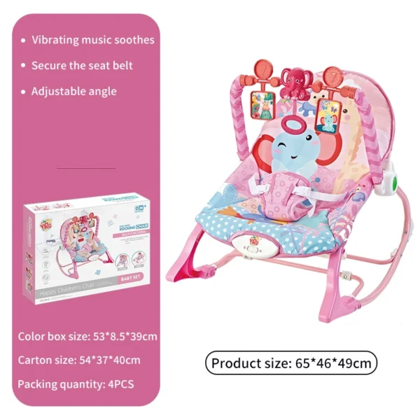 Baby Electric Rocking Chair with Music & Vibration - Image 7