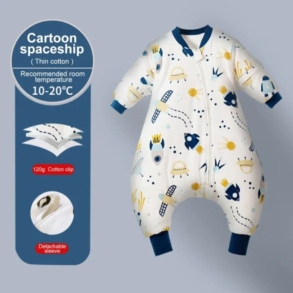 Aiboying Cartoon Kids Sleepsack – Detachable Sleeves - Image 9