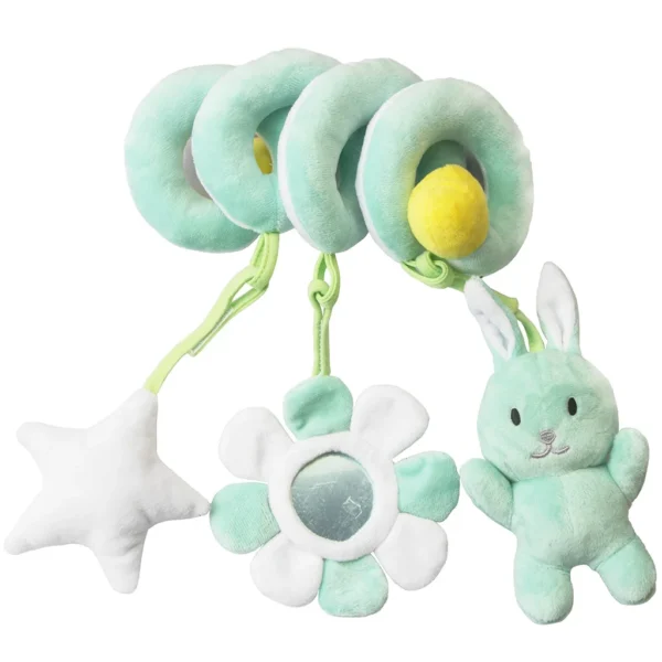 Plush Spiral Baby Stroller & Crib Sensory Toy with Mirror - Image 10