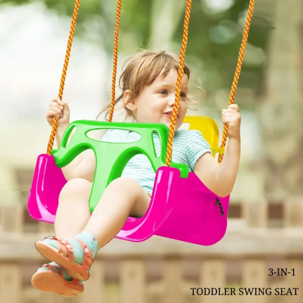 3-in-1 Baby & Toddler Swing Seat with Safety Harness - Image 2