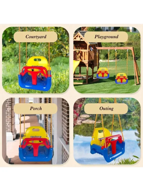 3-in-1 Toddler & Baby Swing Seat with Adjustable Ropes - Image 6