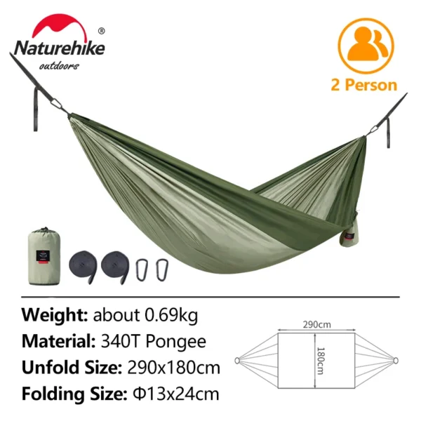 Naturehike Ultralight 2-Person Camping Hammock - Image 9