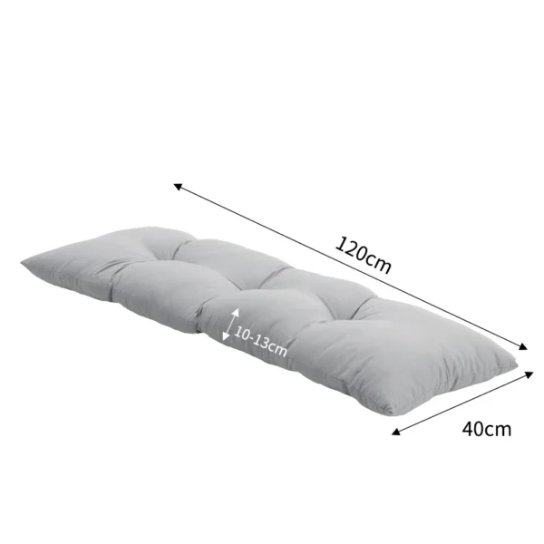 Buy Light Grey Garden Patio Swing Cushion 120x40cm – Livingandhome in UK, London