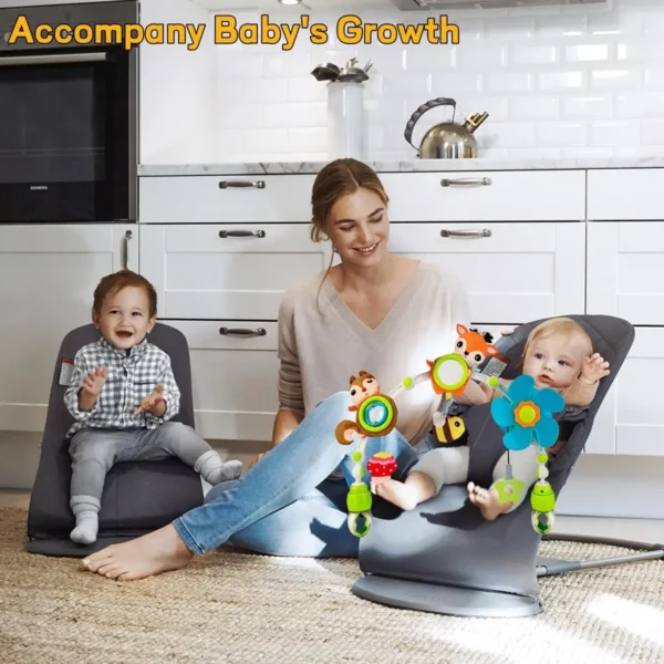 Adjustable Baby Stroller & Crib Musical Activity Mobile - Image 2