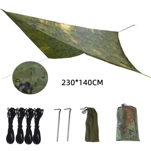 2-Person Camping Hammock with Mosquito Net – Portable - Image 9