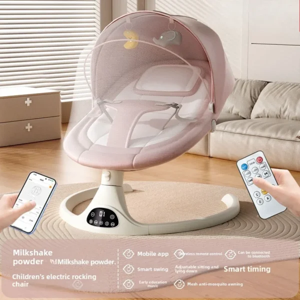 Electric Baby Rocker & Soothing Swing for Newborns - Image 11