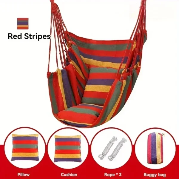 200KG Heavy Duty Canvas Hammock Chair – Outdoor & Indoor - Image 9