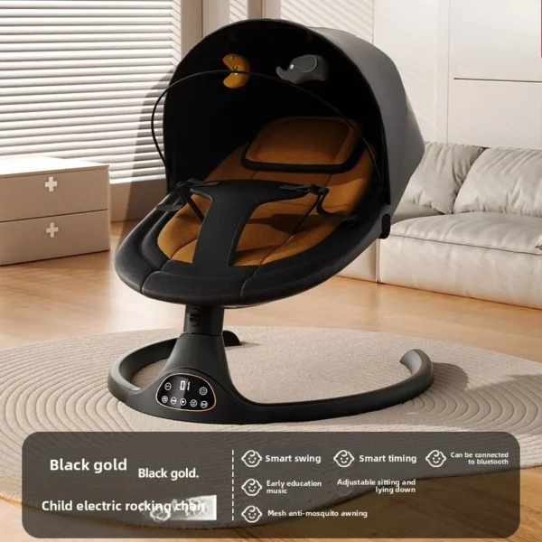 Electric Baby Rocker & Soothing Swing for Newborns - Image 12