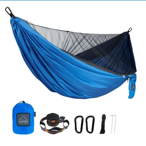 Portable Outdoor Camping Hammock with Mosquito Net – 2-Person - Image 6