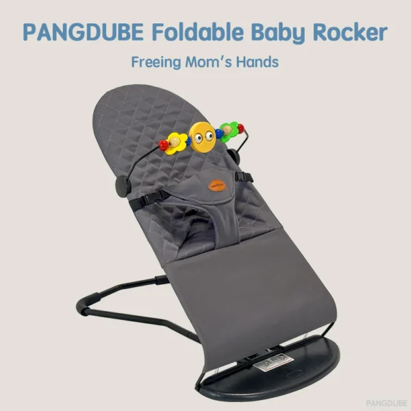 PANGDUBE Portable Baby Rocker & Recliner with Toys - Image 7