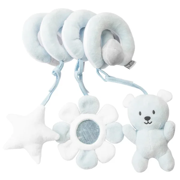 Plush Spiral Baby Stroller & Crib Sensory Toy with Mirror - Image 9
