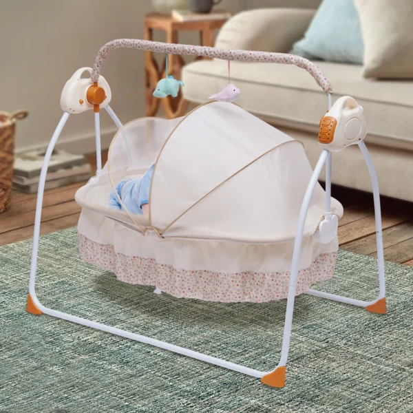 Automatic Baby Rocking Chair & Cradle with Music - Image 5