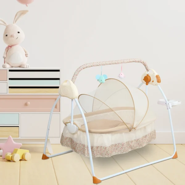 Buy Electric Auto-Swing Baby Cradle Cot with Bluetooth & Remote in UK, London
