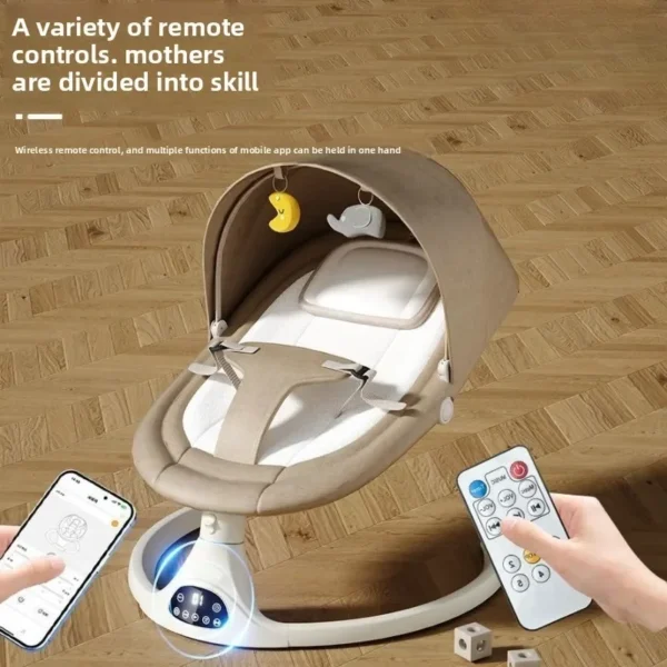 Electric Baby Rocker Swing Chair with Music & Motion - Image 8