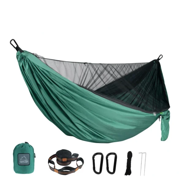 Portable Outdoor Camping Hammock with Mosquito Net – 2-Person - Image 2