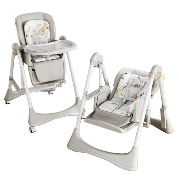 Magic ZC 3-in-1 Foldable Baby High Chair & Swing - Image 9