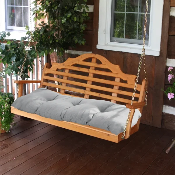 Light Grey Garden Patio Swing Cushion 120x40cm – Livingandhome - Image 5
