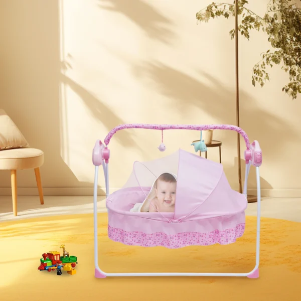 BYMAOCAR Electric Baby Crib & Auto-Swing Bassinet - Image 6