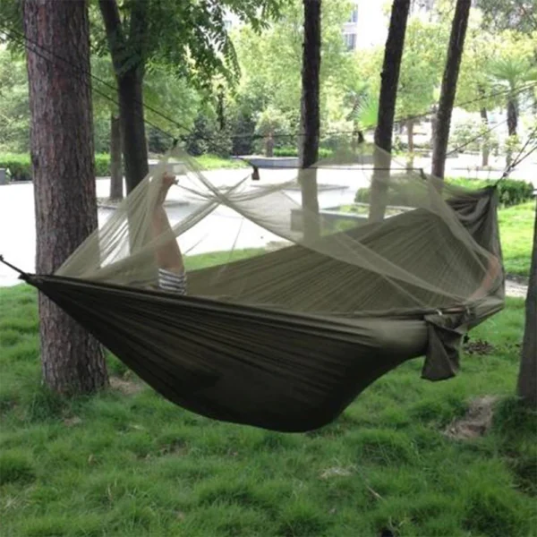 Portable Camping Hammock with Mosquito Net – 2 Person - Image 2