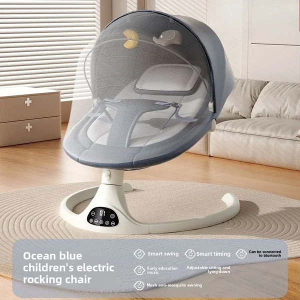 Electric Baby Rocker & Soothing Swing for Newborns - Image 15