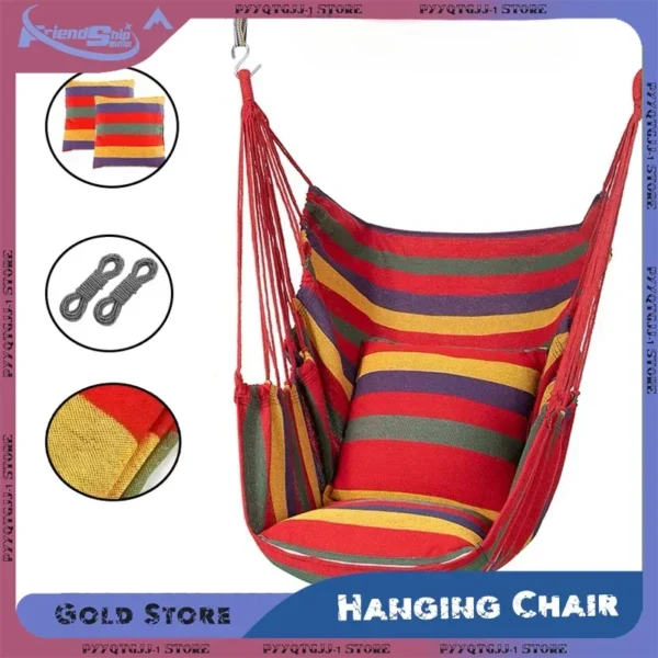 200KG Heavy Duty Canvas Hammock Chair – Outdoor & Indoor - Image 3