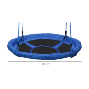 Buy HOMCOM Round Kids Swing – 100cm Outdoor Play Seat in UK, London