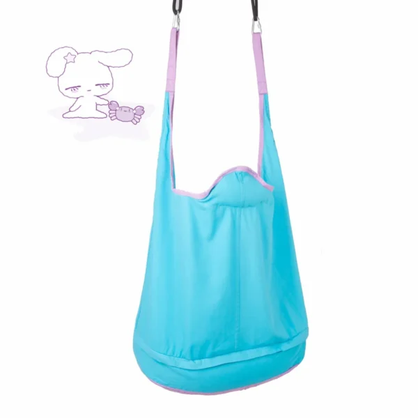 Portable Pod Swing Chair with Double Pocket & Pillow - Image 2