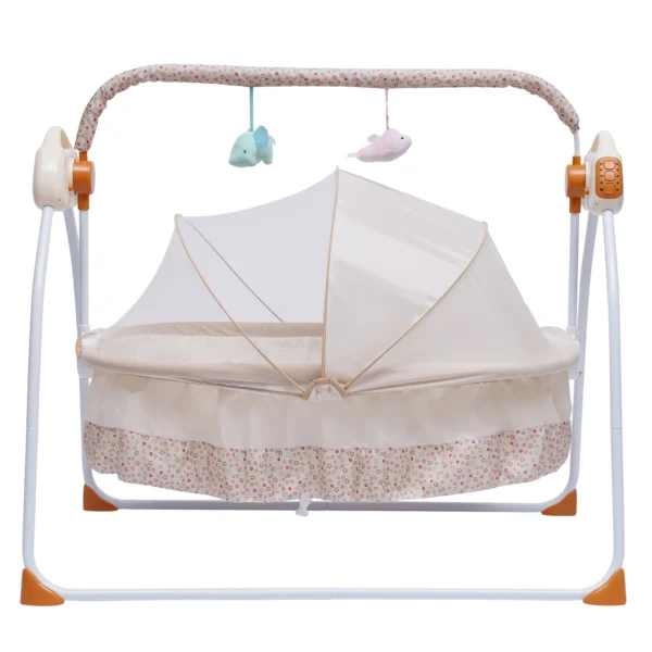Electric Baby Cradle Swing with Remote & Foldable Design - Image 4