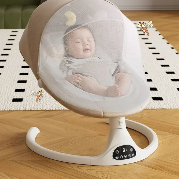 Electric Baby Rocker Swing Chair with Music & Motion - Image 3