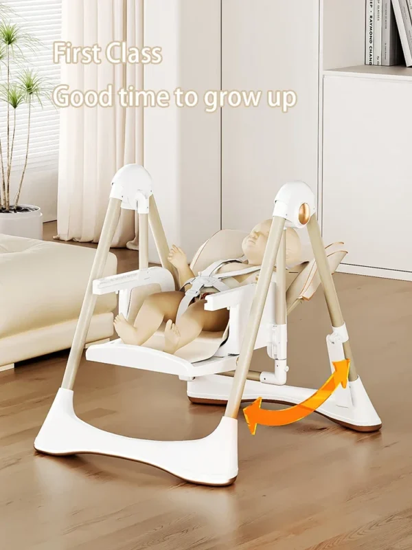 Magic ZC 3-in-1 Foldable Baby High Chair & Swing - Image 3