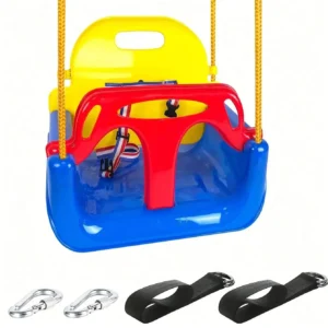 3-in-1 Toddler & Baby Swing Seat with Adjustable Ropes