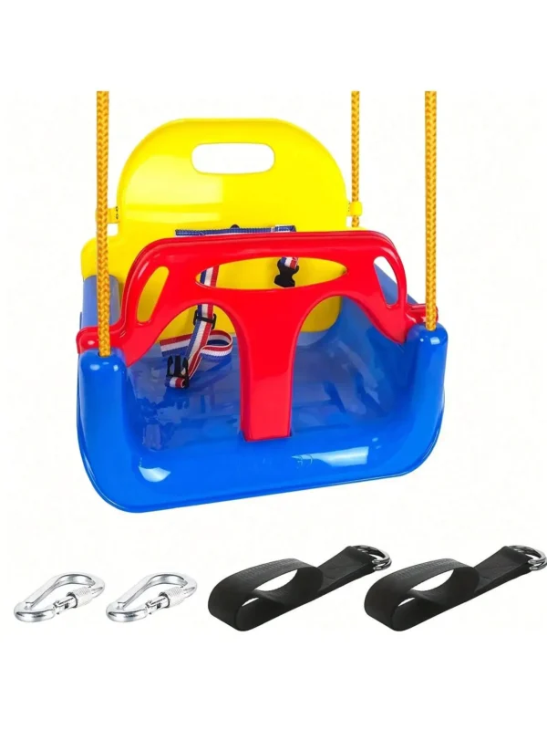 3-in-1 Toddler & Baby Swing Seat with Adjustable Ropes